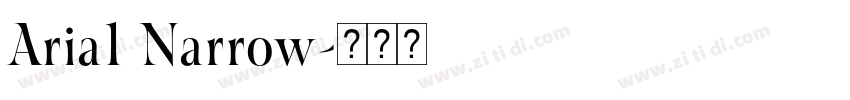 Aria1 Narrow字体转换